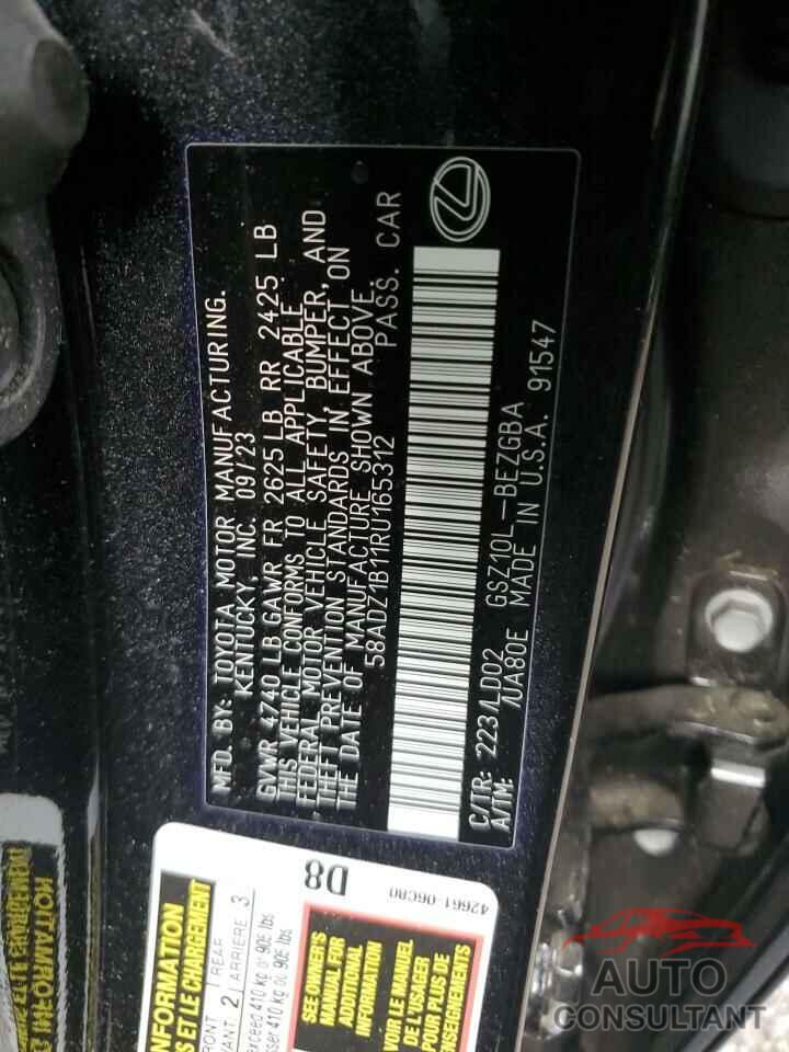 LEXUS ES350 2024 - 58ADZ1B11RU165312