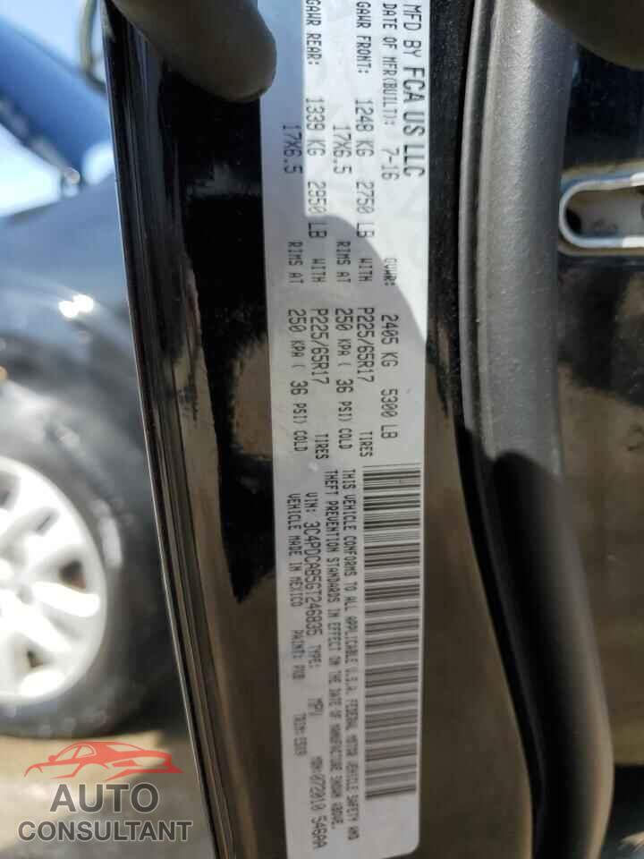 DODGE JOURNEY 2016 - 3C4PDCAB5GT246835
