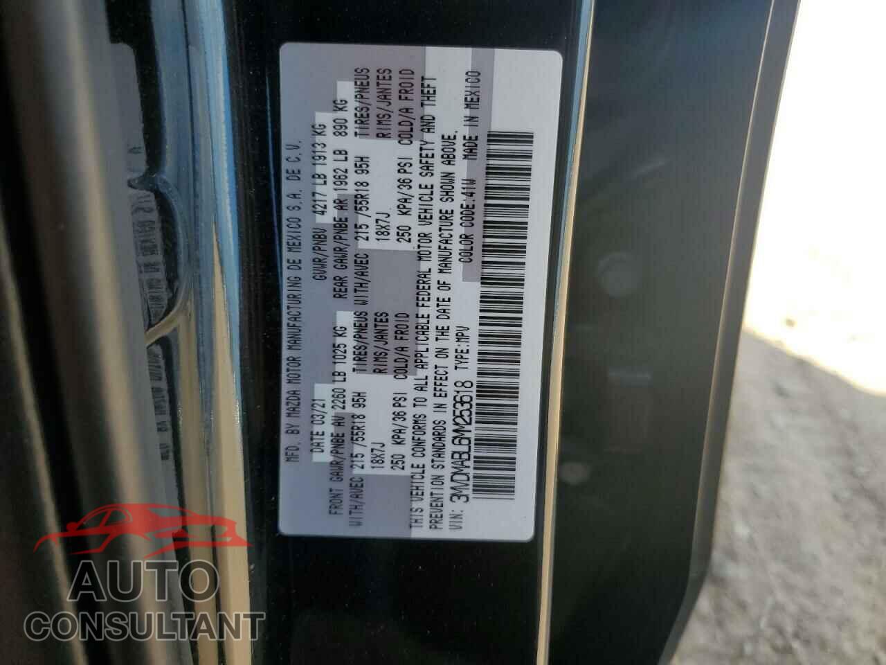 MAZDA CX30 2021 - 3MVDMABL6MM253618