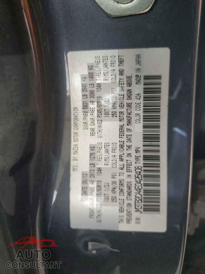 MAZDA CX-9 2014 - JM3TB2CA4E0426408