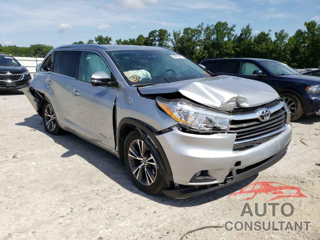 TOYOTA HIGHLANDER 2016 - 5TDJKRFH3GS350830
