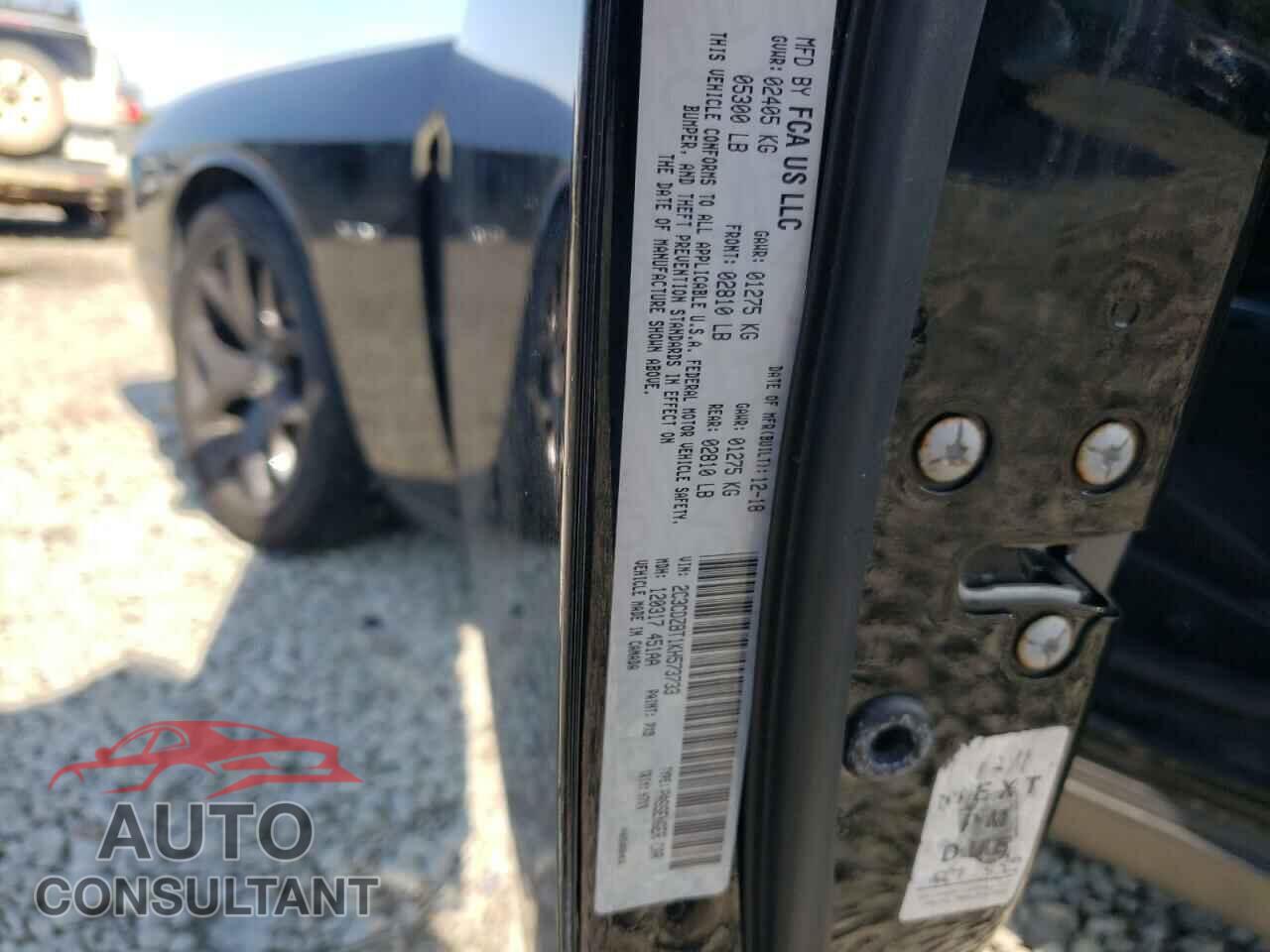 DODGE CHALLENGER 2019 - 2C3CDZBT1KH573733