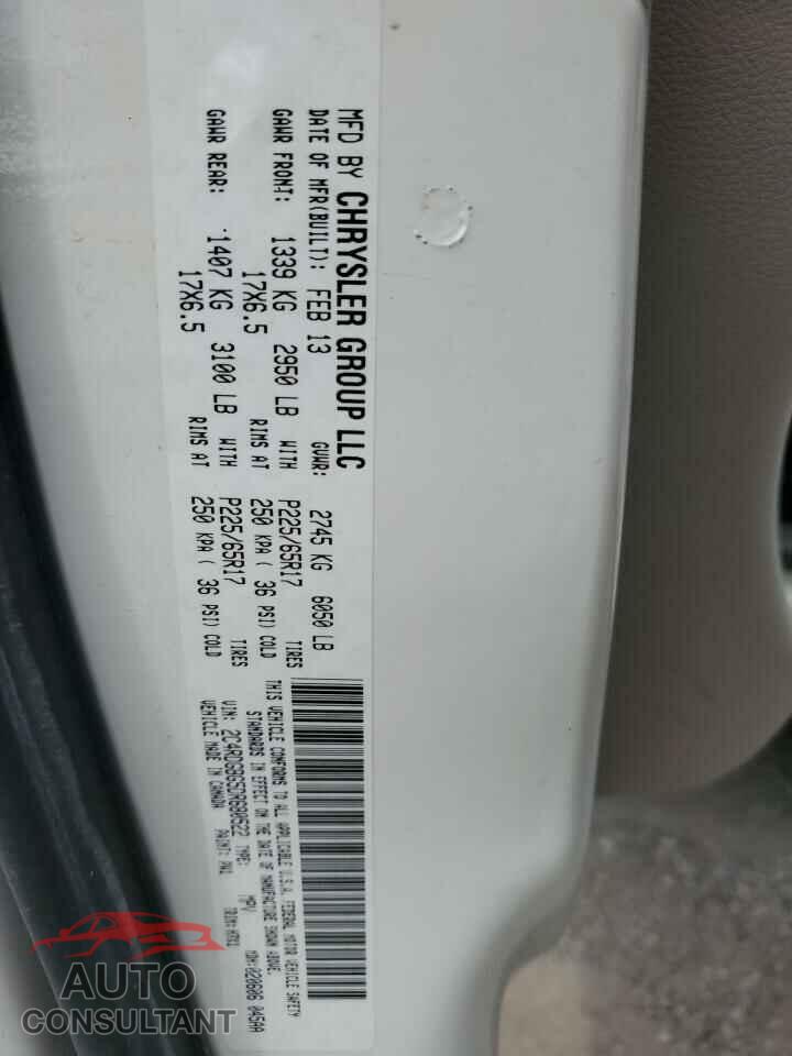 DODGE CARAVAN 2013 - 2C4RDGBG5DR680522