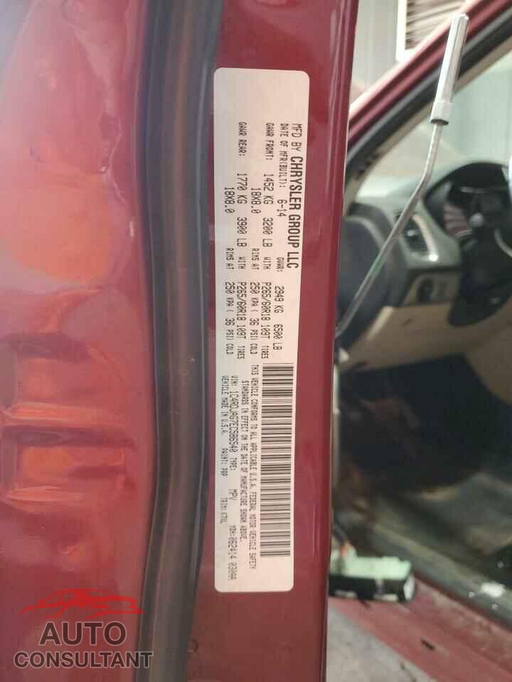 DODGE DURANGO 2014 - 1C4RDJAG7EC586540