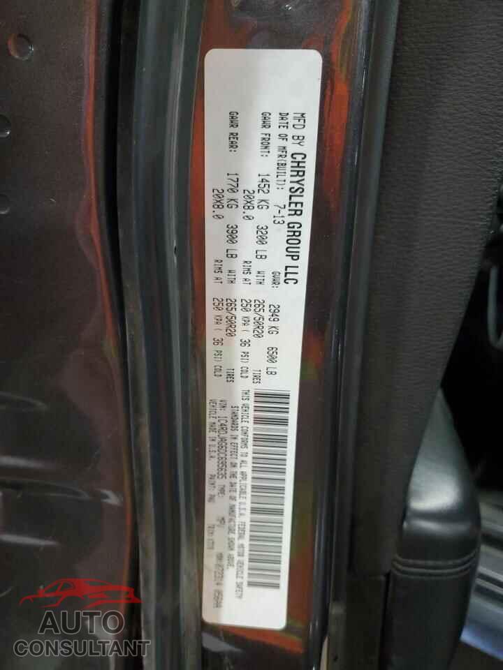 DODGE DURANGO 2013 - 1C4RDJAG6DC695635