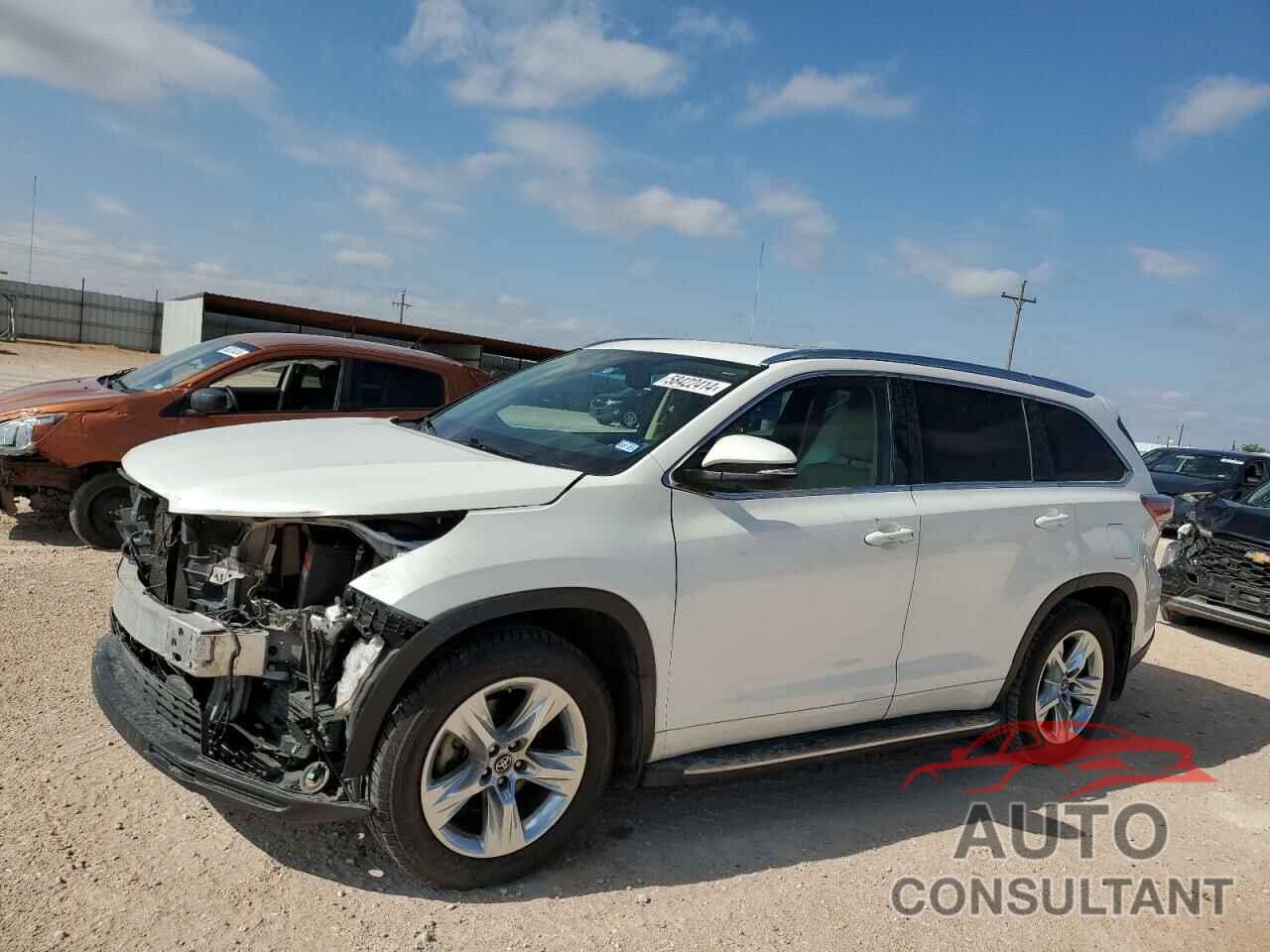 TOYOTA HIGHLANDER 2016 - 5TDYKRFH1GS143562