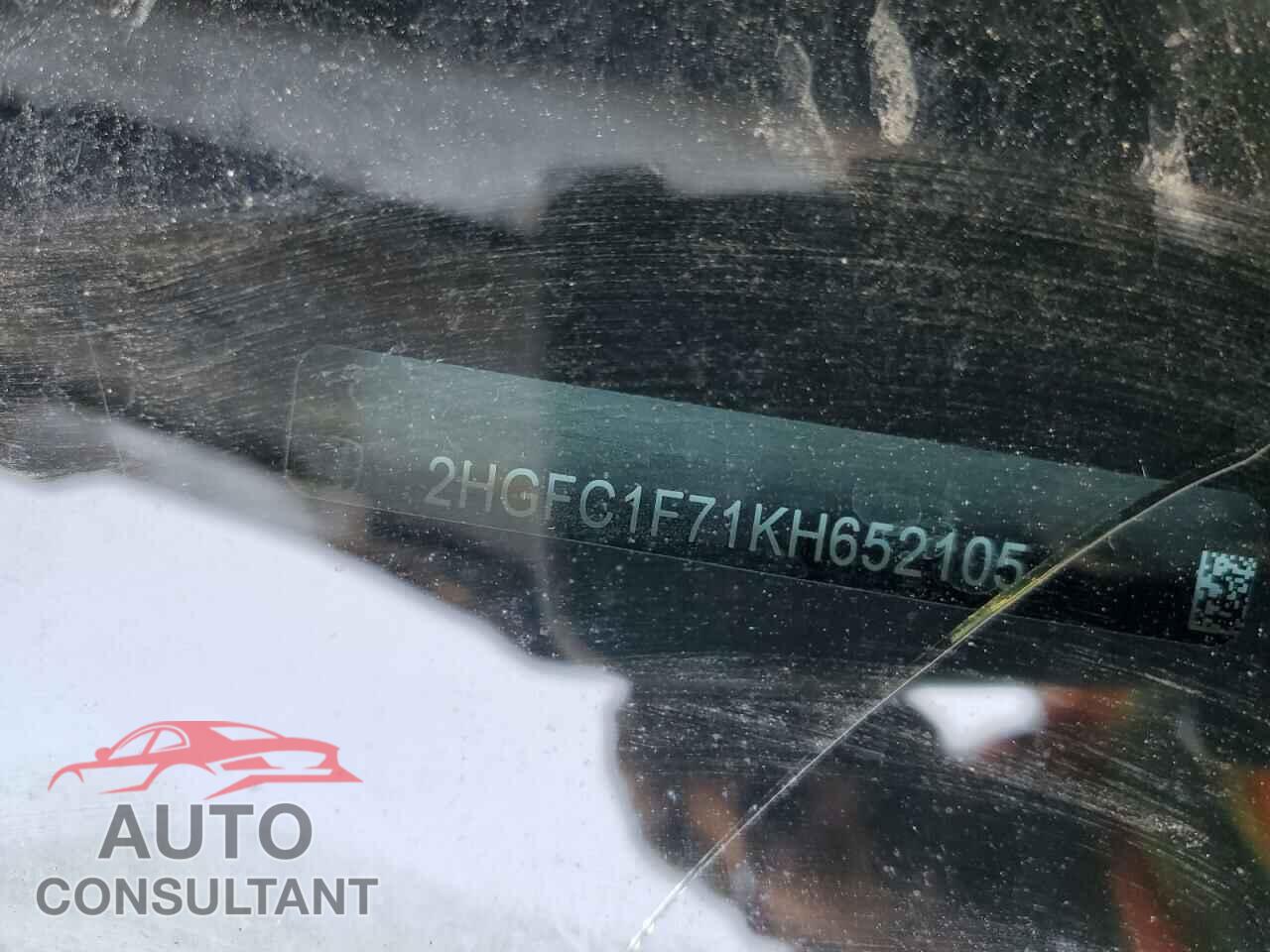 HONDA CIVIC 2019 - 2HGFC1F71KH652105