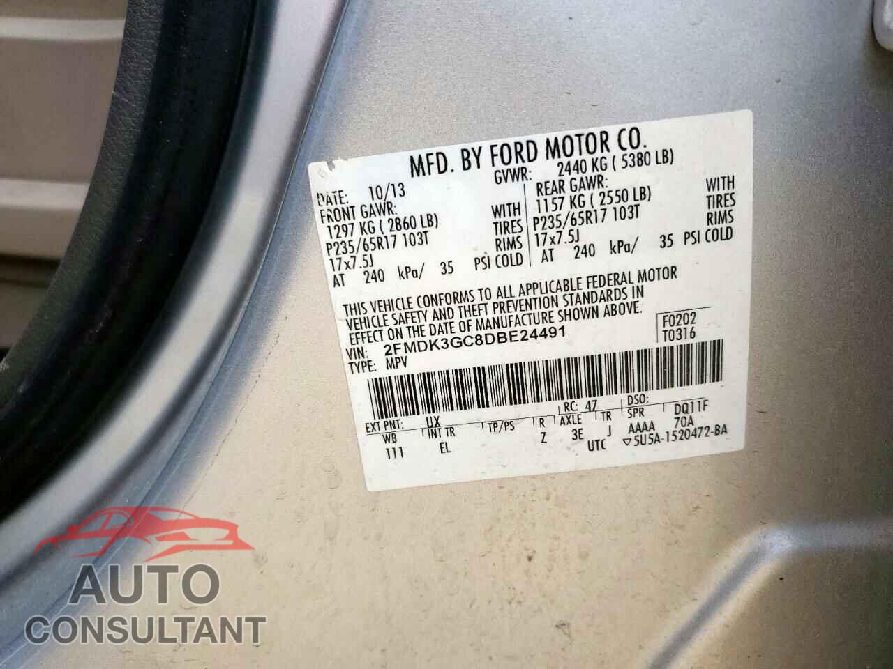 FORD EDGE 2013 - 2FMDK3GC8DBE24491