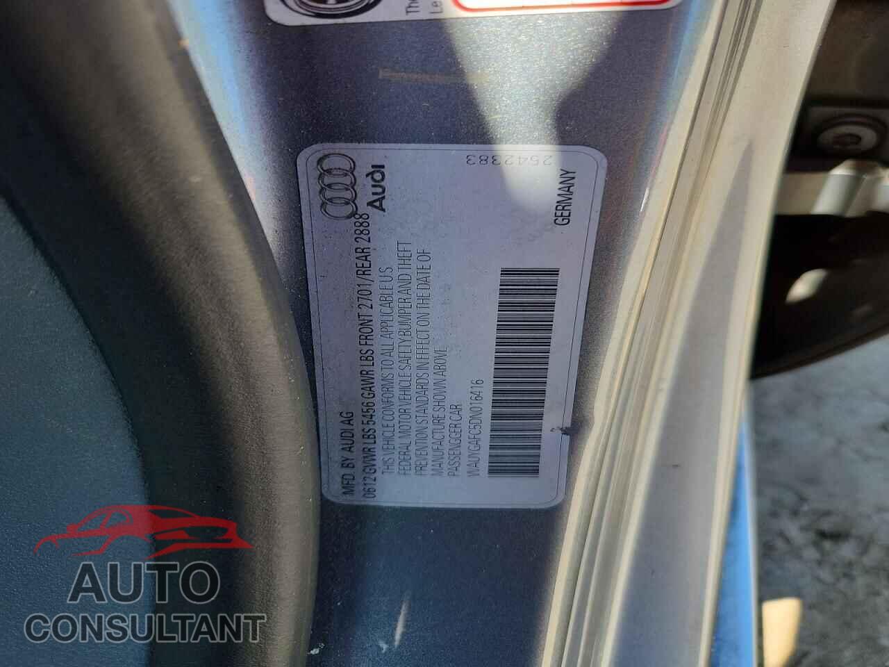 AUDI A7 2013 - WAUYGAFC5DN016416