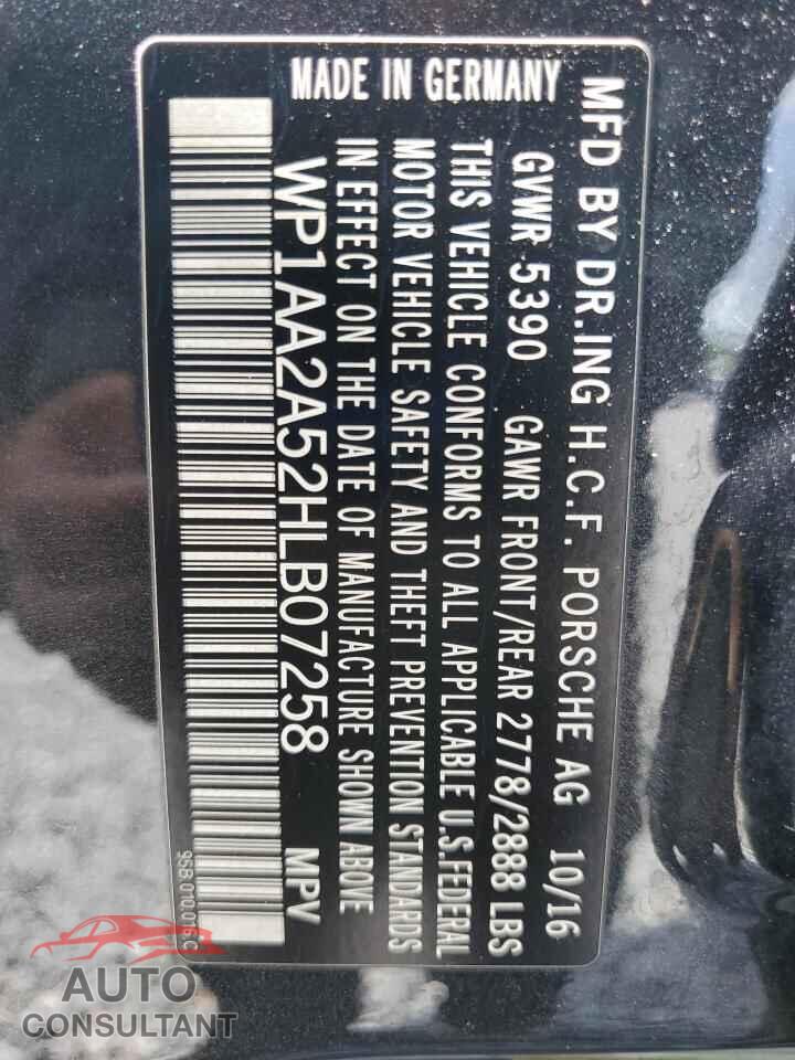 PORSCHE MACAN 2017 - WP1AA2A52HLB07258