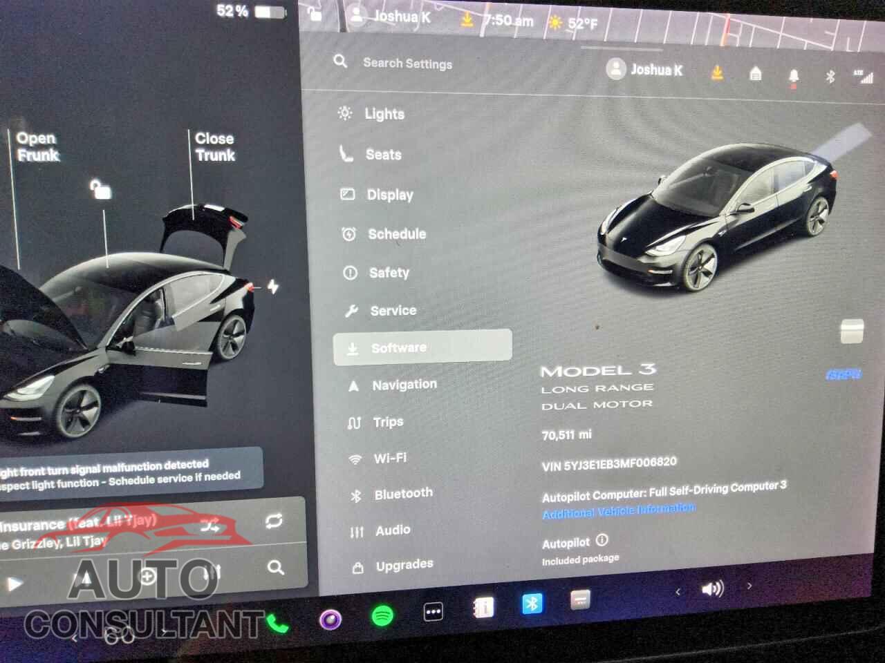 TESLA MODEL 3 2021 - 5YJ3E1EB3MF006820