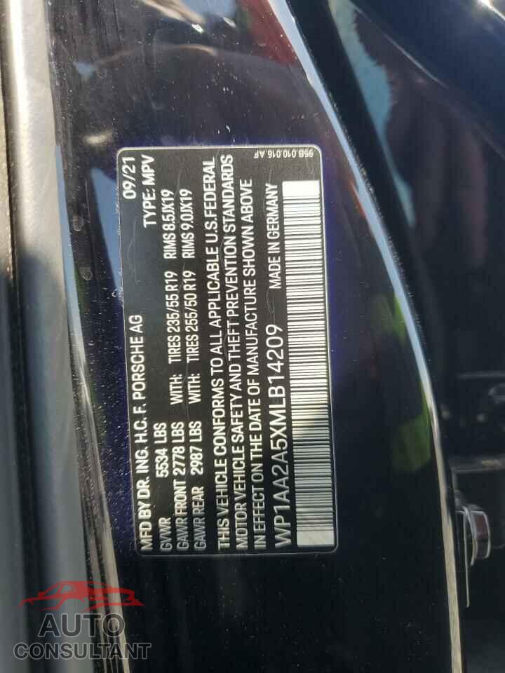 PORSCHE MACAN 2021 - WP1AA2A5XMLB14209