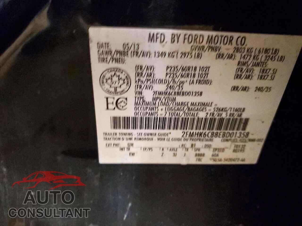 FORD FLEX 2014 - 2FMHK6C88EBD01358