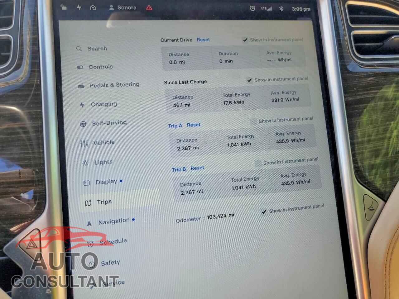 TESLA MODEL S 2015 - 5YJSA1H26FF091982