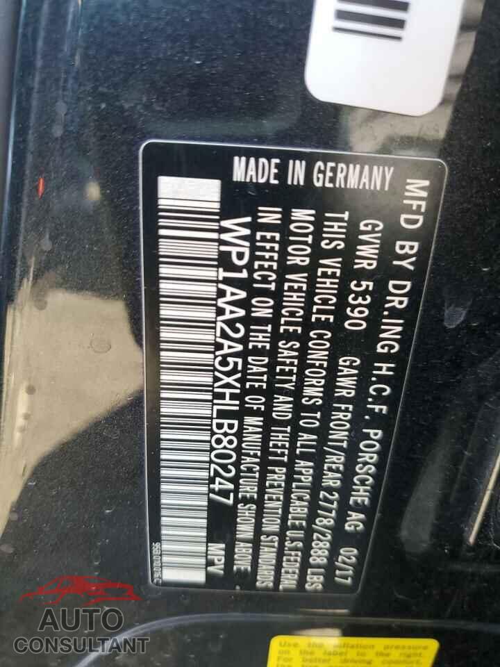 PORSCHE MACAN 2017 - WP1AA2A5XHLB80247
