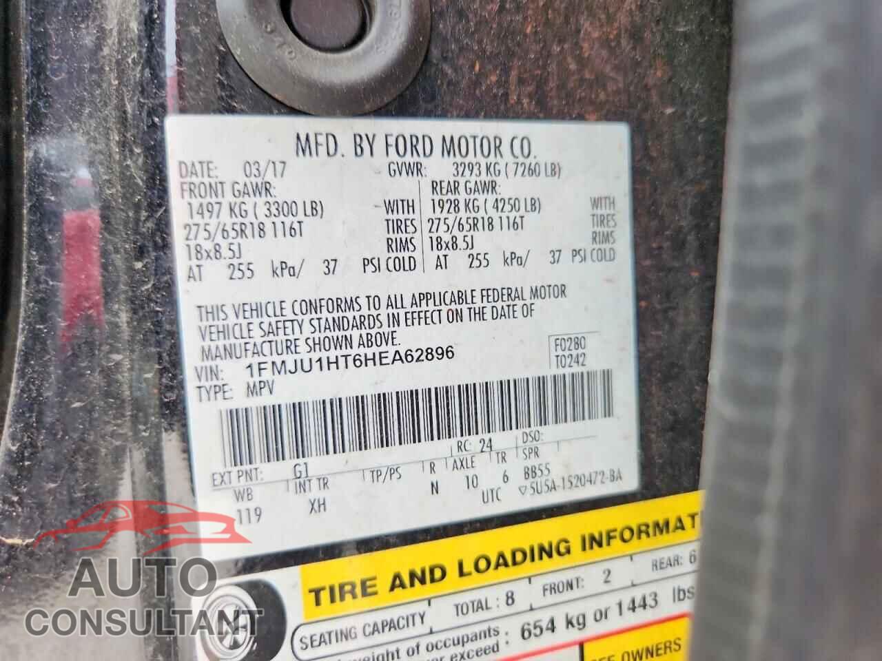 FORD EXPEDITION 2017 - 1FMJU1HT6HEA62896
