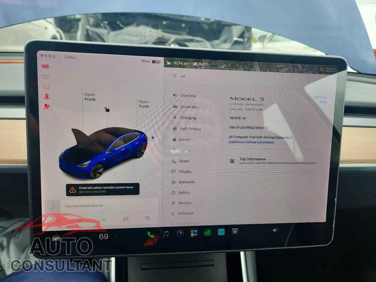 TESLA MODEL 3 2018 - 5YJ3E1EB6JF090272