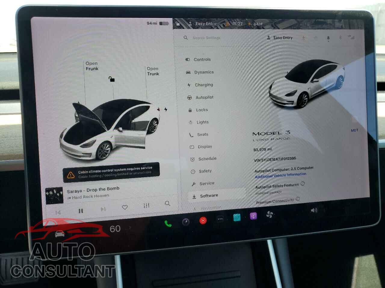TESLA MODEL 3 2018 - 5YJ3E1EA7JF012395