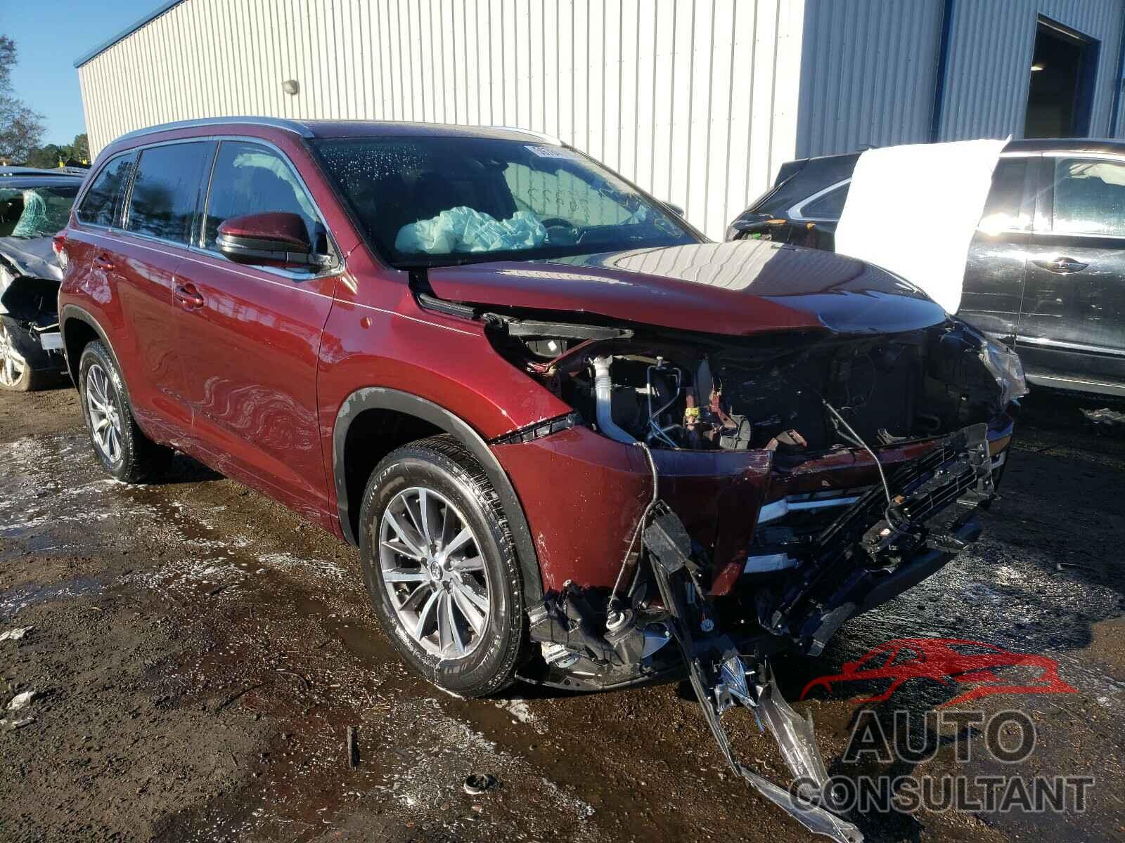 TOYOTA HIGHLANDER 2017 - 5TDKZRFH1HS220093