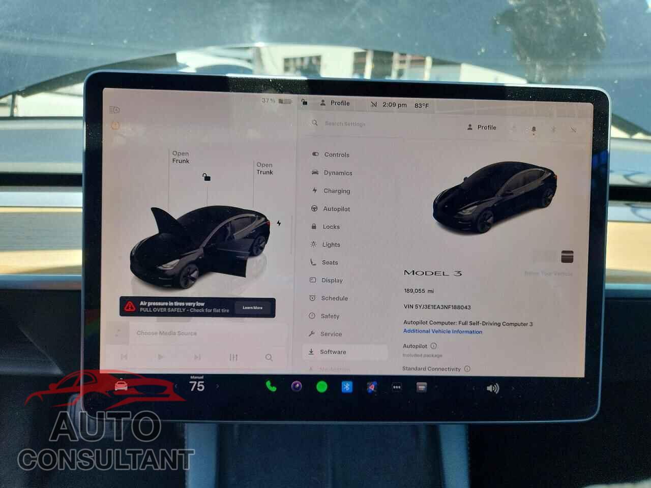 TESLA MODEL 3 2022 - 5YJ3E1EA3NF188043