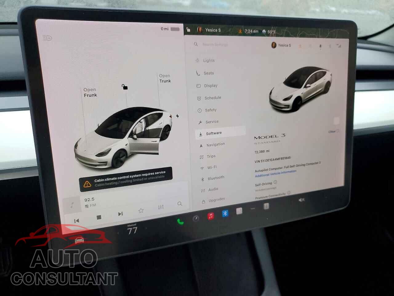 TESLA MODEL 3 2021 - 5YJ3E1EA4MF851845