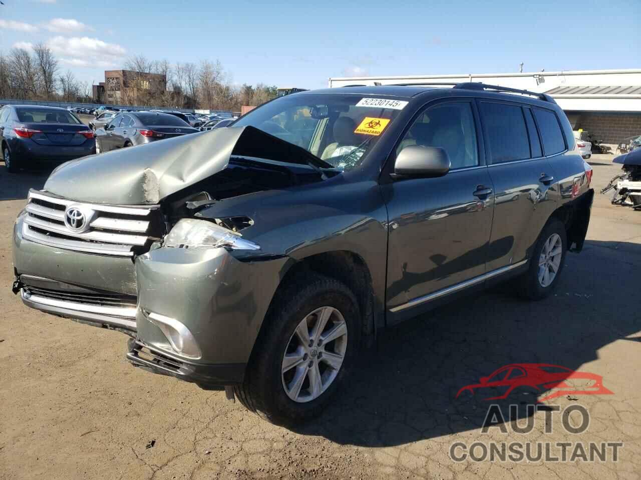 TOYOTA HIGHLANDER 2013 - 5TDBK3EH9DS187759