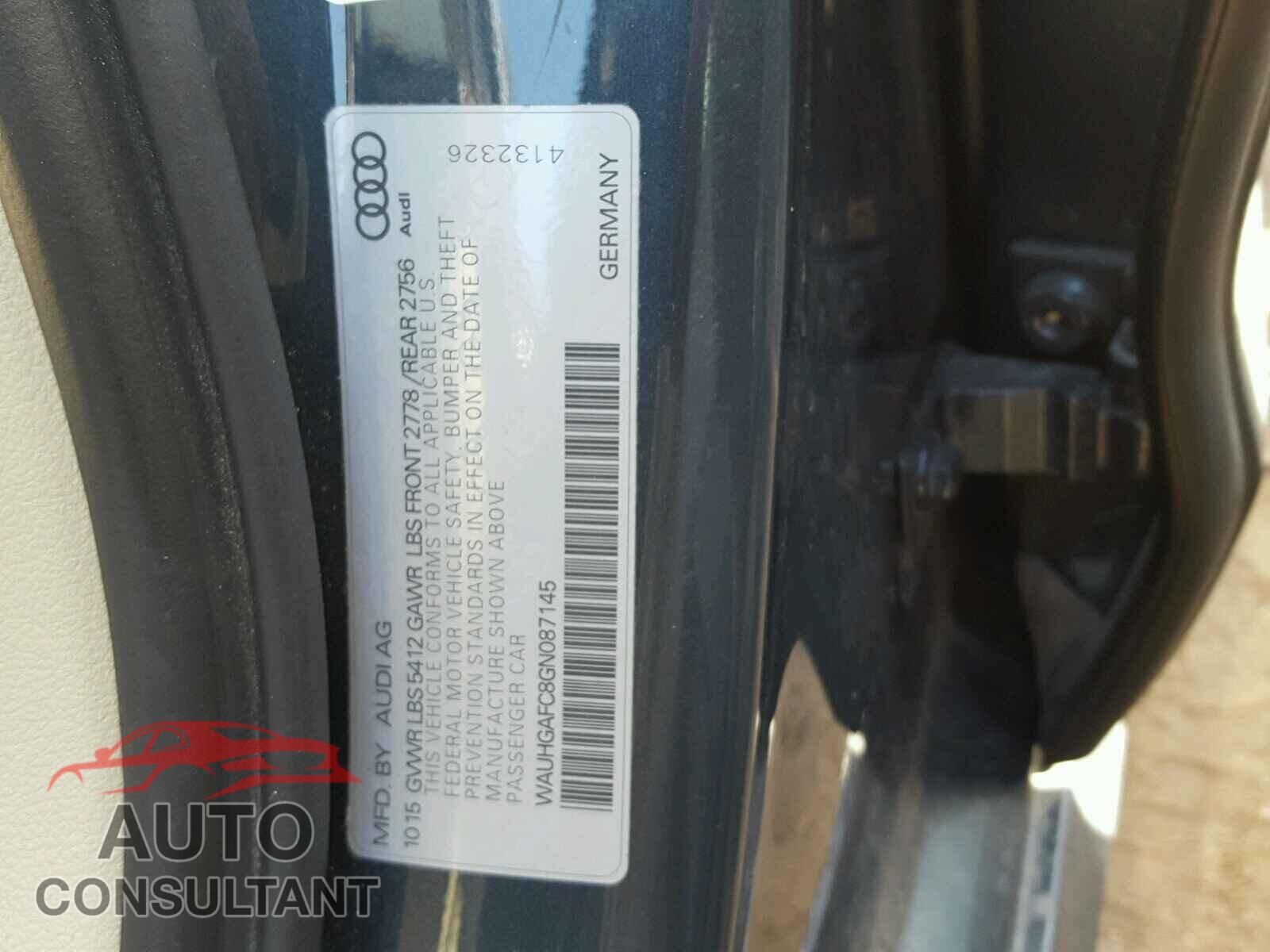 AUDI A6 2016 - WAUHGAFC8GN087145