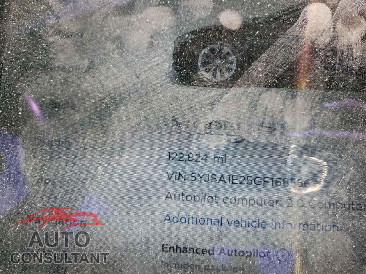 TESLA MODEL S 2016 - 5YJSA1E25GF168556
