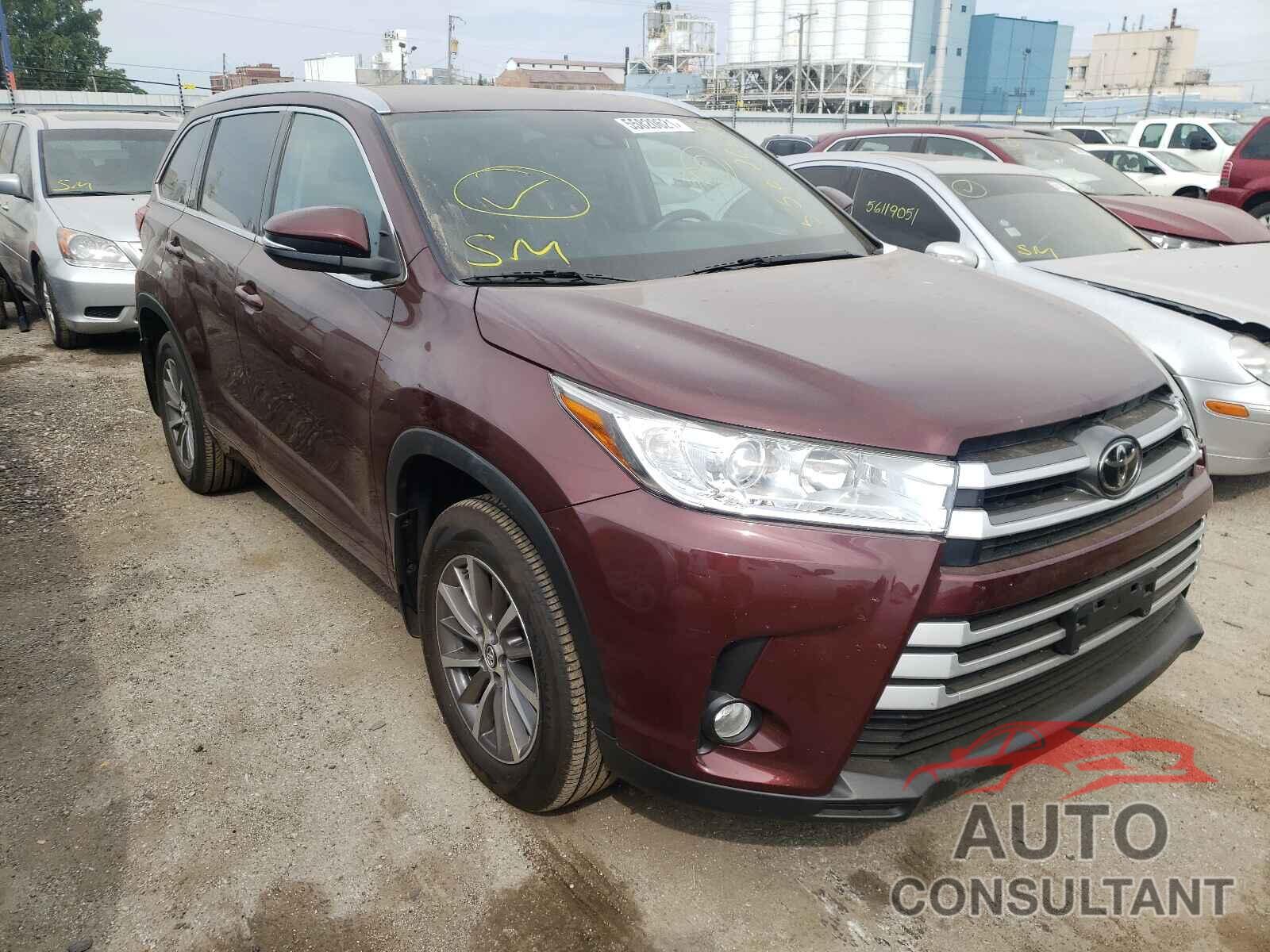 TOYOTA HIGHLANDER 2017 - 5TDJZRFH5HS376679