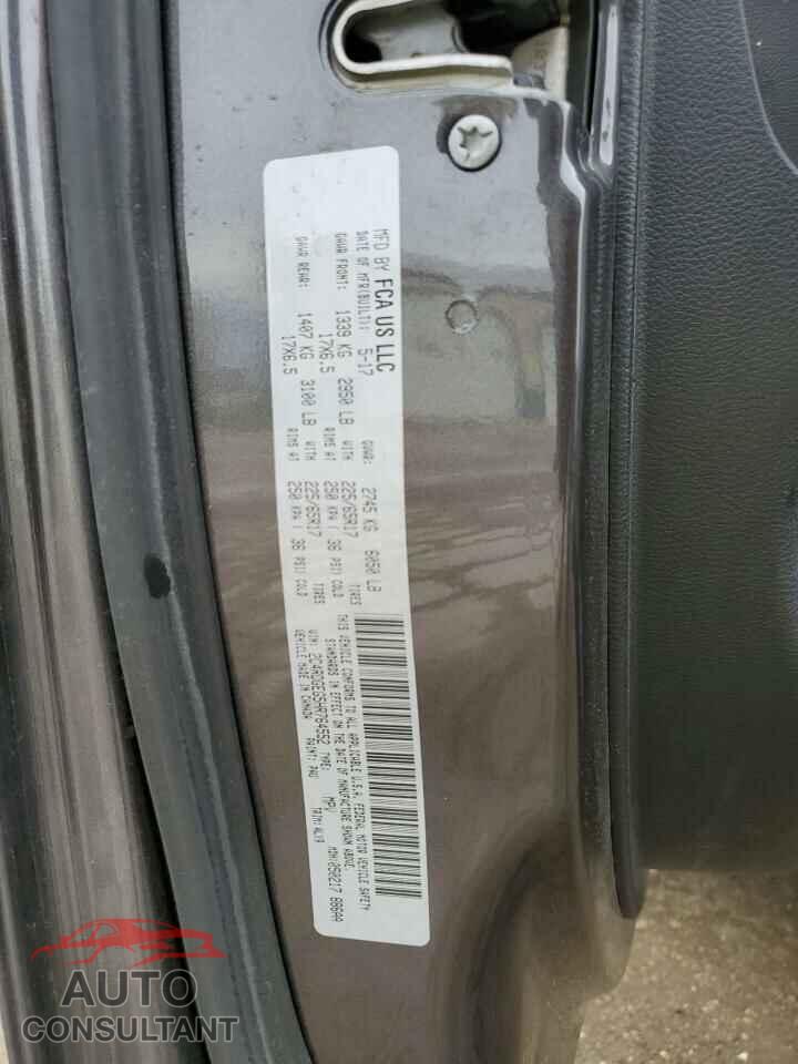 DODGE CARAVAN 2017 - 2C4RDGEG5HR764552