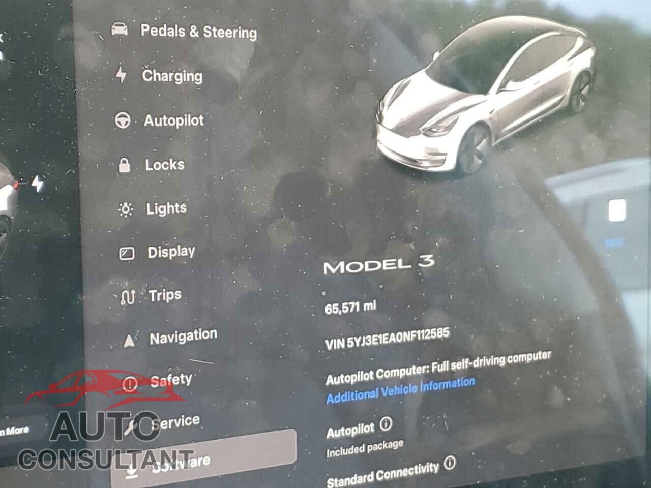 TESLA MODEL 3 2022 - 5YJ3E1EA0NF112585