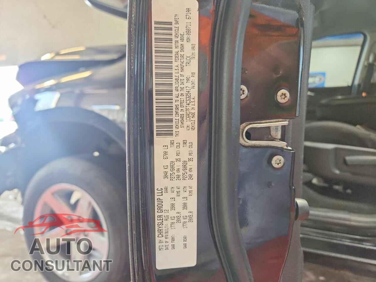 DODGE RAM 1500 2012 - 1C6RD7FT4CS325417