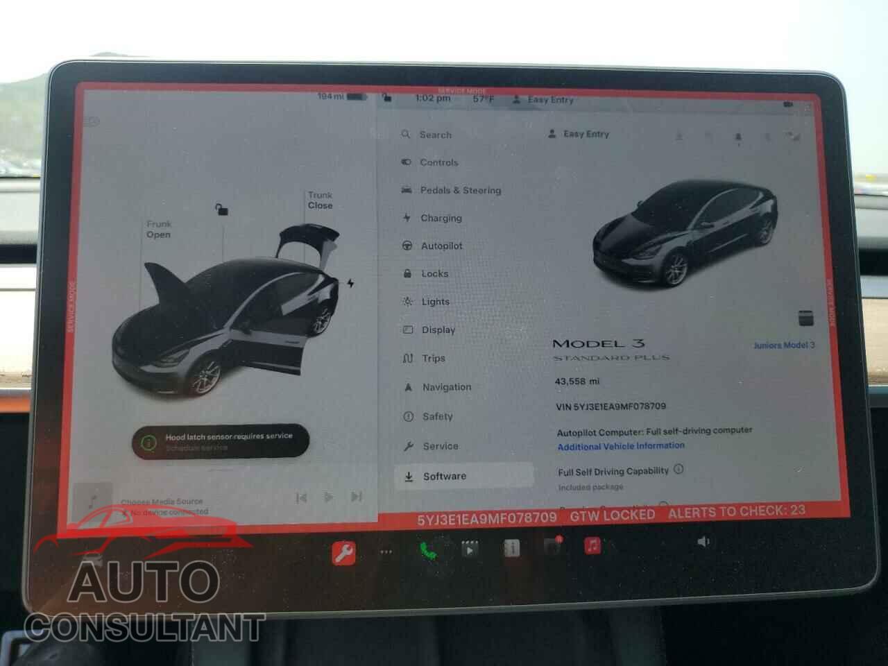 TESLA MODEL 3 2021 - 5YJ3E1EA9MF078709