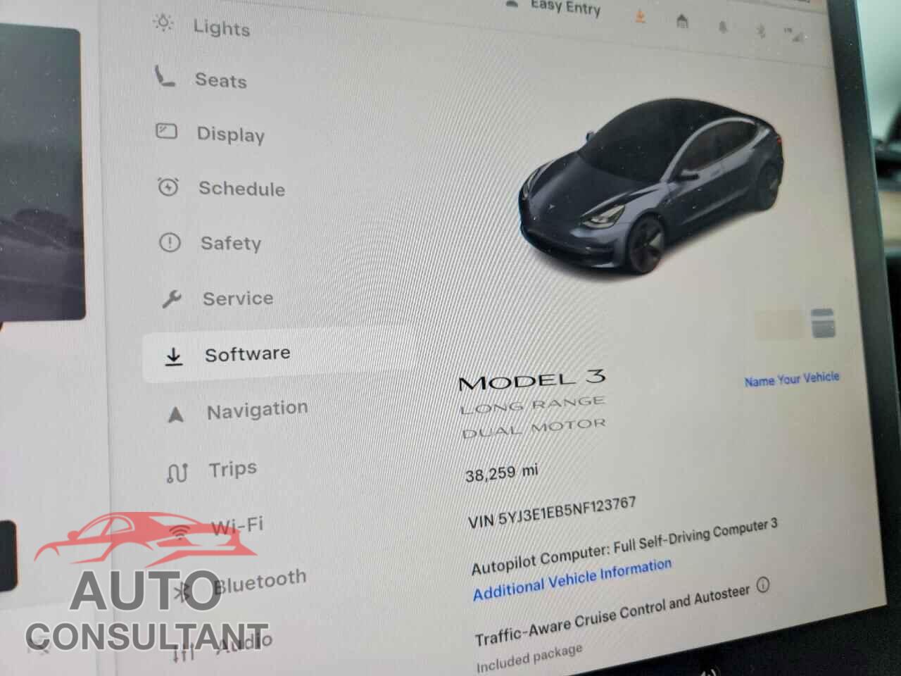 TESLA MODEL 3 2022 - 5YJ3E1EB5NF123767