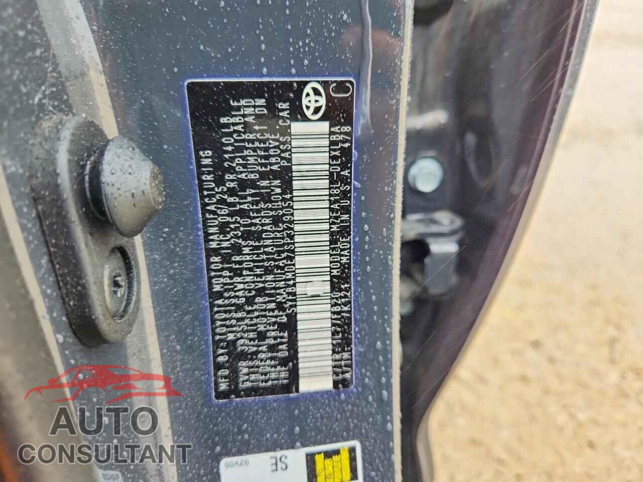 TOYOTA COROLLA 2025 - 5YFB4MDE7SP329054