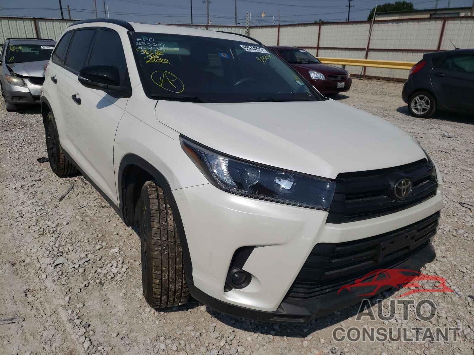 TOYOTA HIGHLANDER 2019 - 5TDKZRFH1KS324459