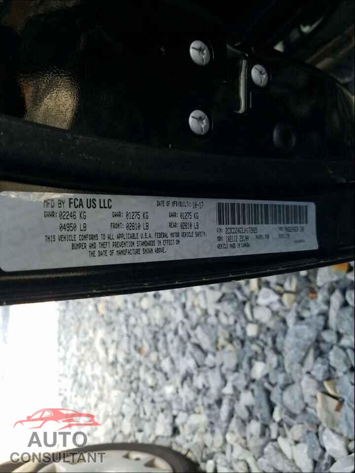DODGE CHALLENGER 2018 - 2C3CDZAG3JH172025