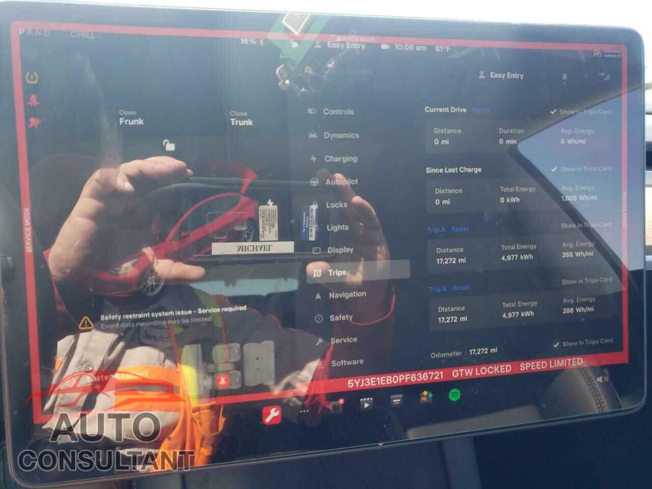 TESLA MODEL 3 2023 - 5YJ3E1EB0PF636721