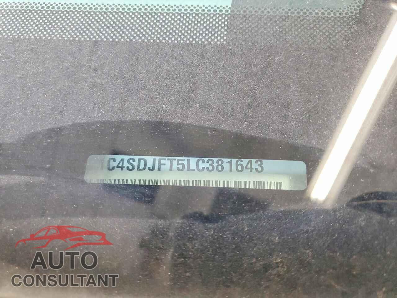 DODGE DURANGO 2020 - 1C4SDJFT5LC381643