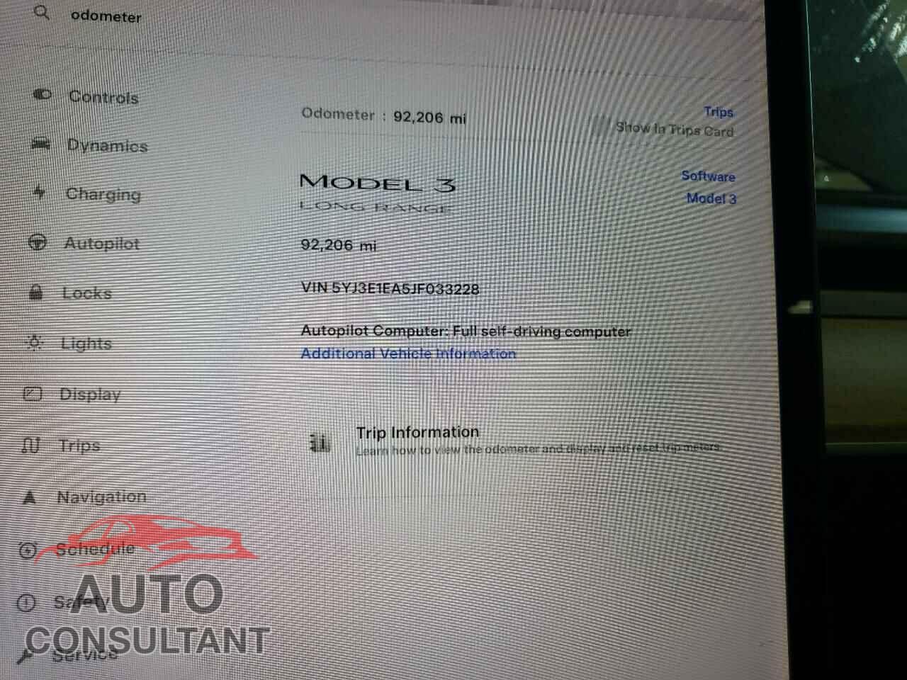 TESLA MODEL 3 2018 - 5YJ3E1EA5JF033228