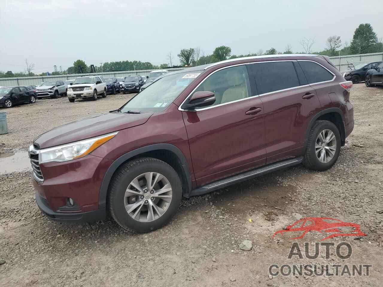 TOYOTA HIGHLANDER 2015 - 5TDJKRFH5FS102366