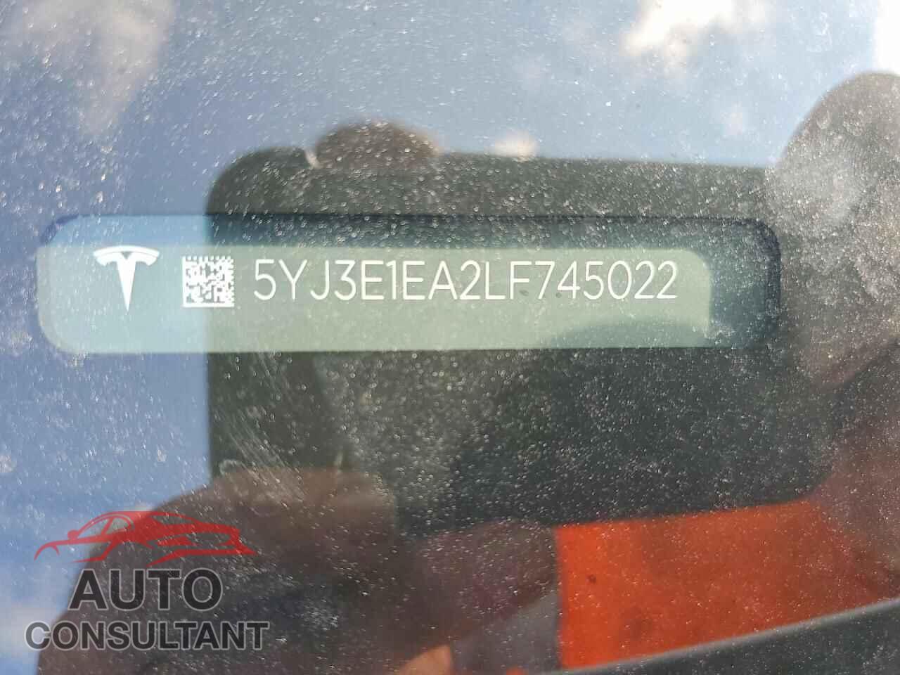TESLA MODEL 3 2020 - 5YJ3E1EA2LF745022