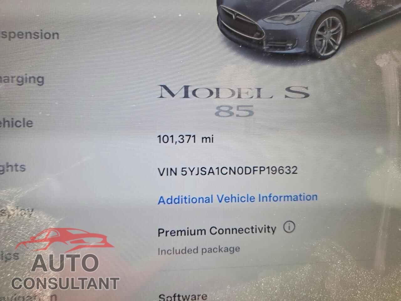 TESLA MODEL S 2013 - 5YJSA1CN0DFP19632