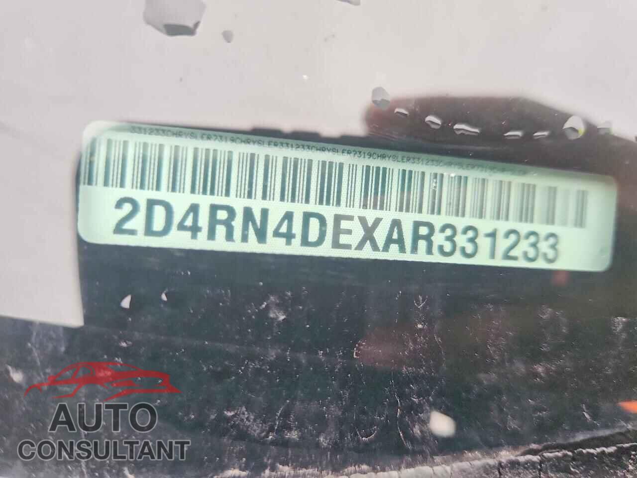 DODGE CARAVAN 2010 - 2D4RN4DEXAR331233