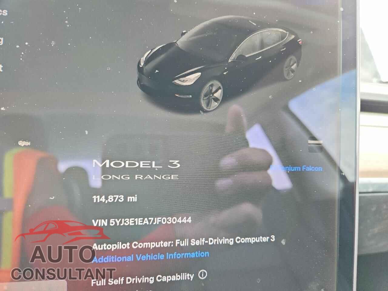 TESLA MODEL 3 2018 - 5YJ3E1EA7JF030444