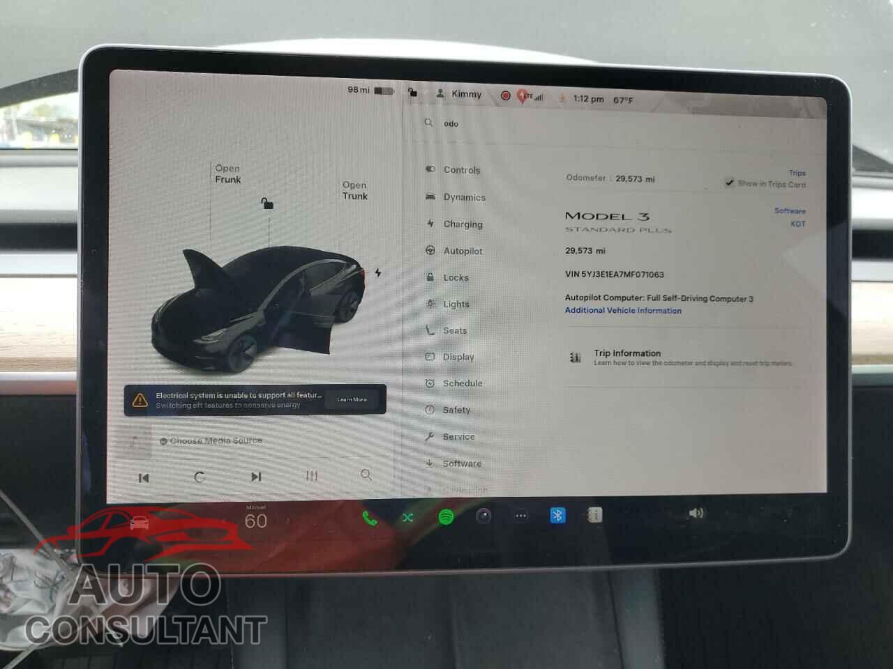 TESLA MODEL 3 2021 - 5YJ3E1EA7MF071063