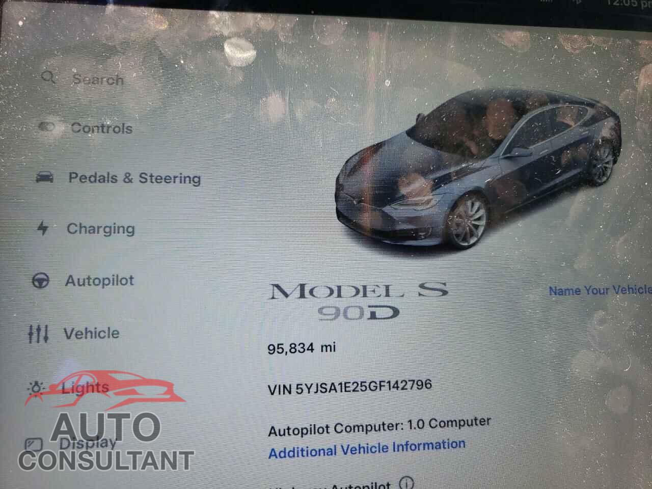TESLA MODEL S 2016 - 5YJSA1E25GF142796