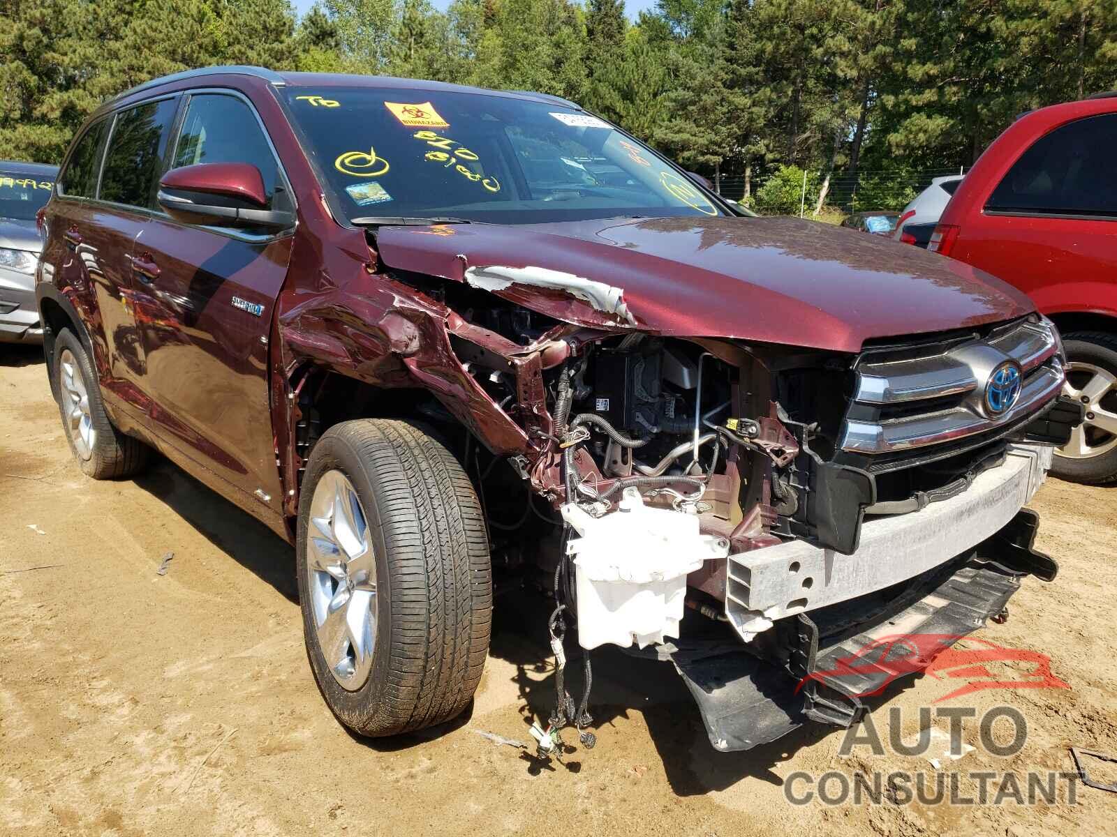 TOYOTA HIGHLANDER 2017 - 5TDDGRFHXHS031456