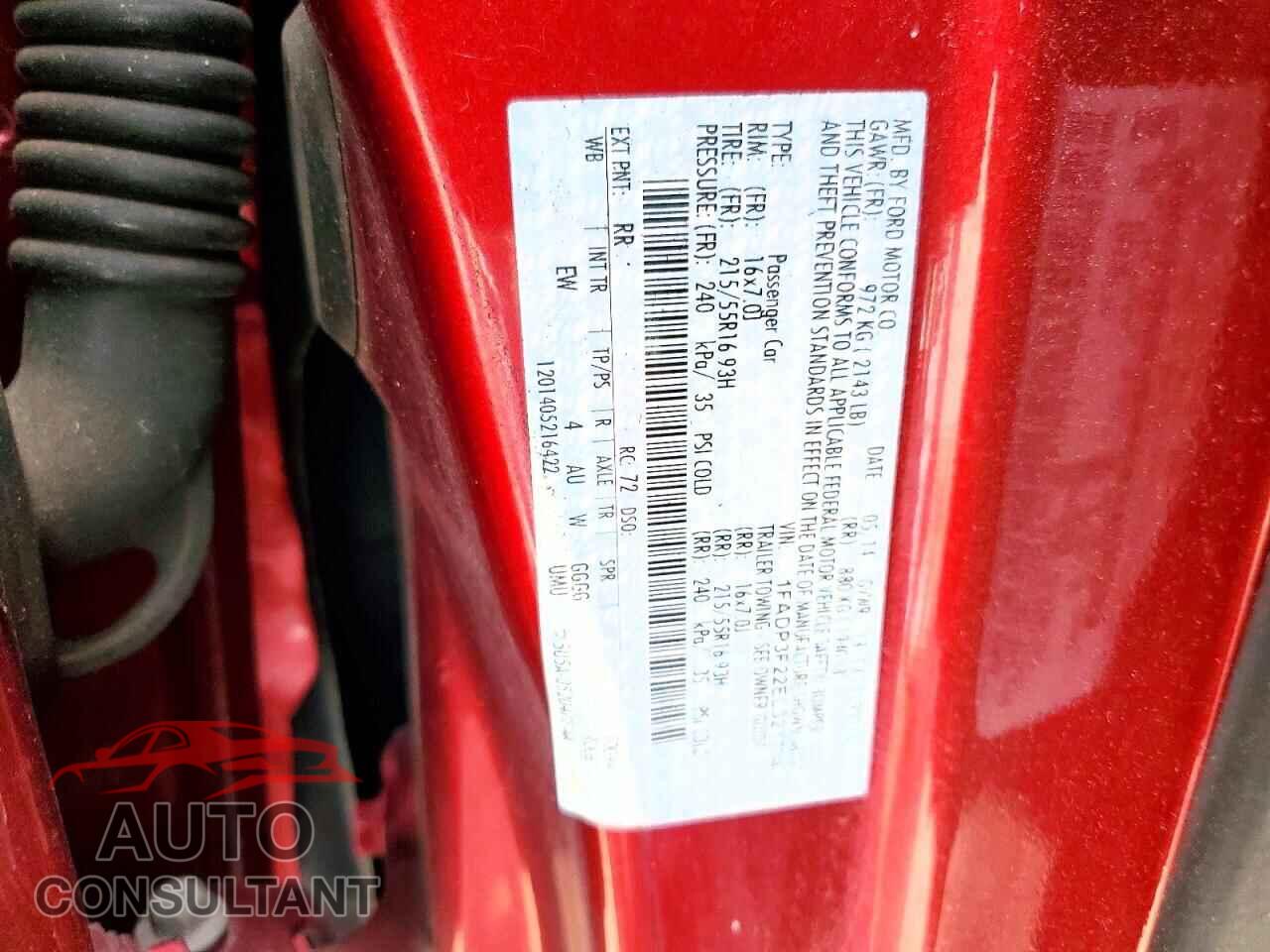 FORD FOCUS 2014 - 1FADP3F22EL321704