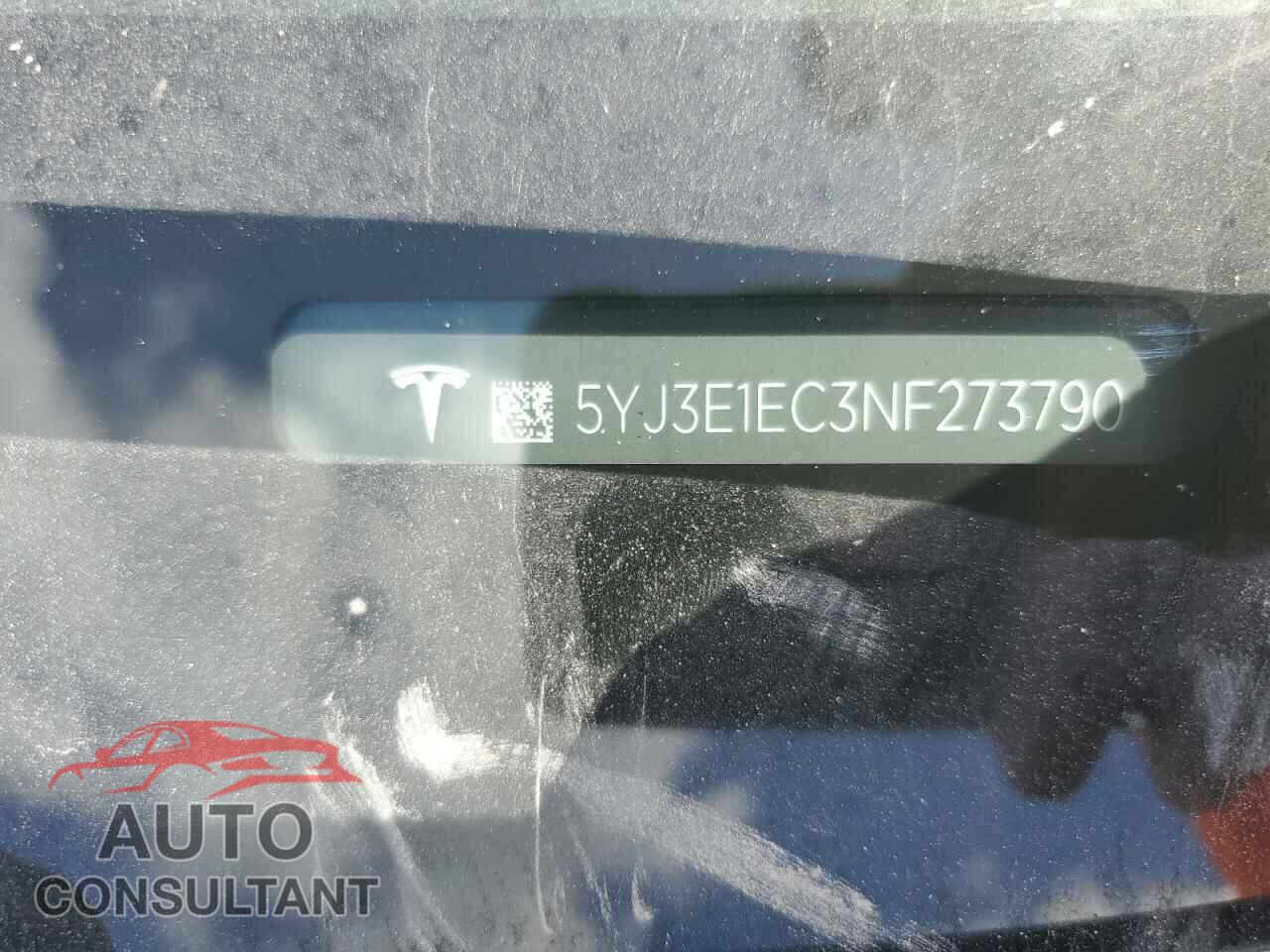 TESLA MODEL 3 2022 - 5YJ3E1EC3NF273790